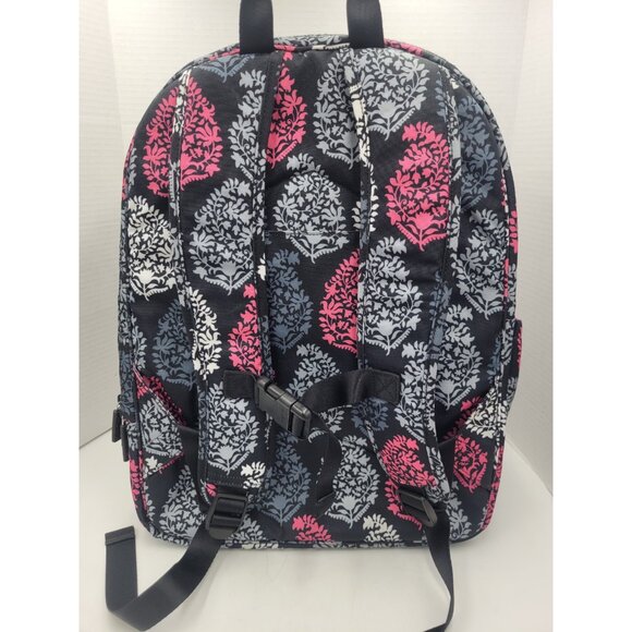 Vintage Large Vera Bradley Backpack Damask Pink Pattern - for Travel or Campus main image 9